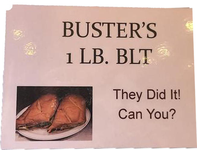 a Challenge to customers of busters